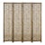 1990s Handwoven 4 Panel Folding Privacy Screen Room Divider For Sale