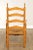 Early 20th Century Custom Crafted Delaware Valley Ladderback Rush Seat Dining Armchairs - Set of 5 For Sale - Image 11 of 13
