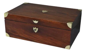 Mahogany Travel Writing Case, 19th Century