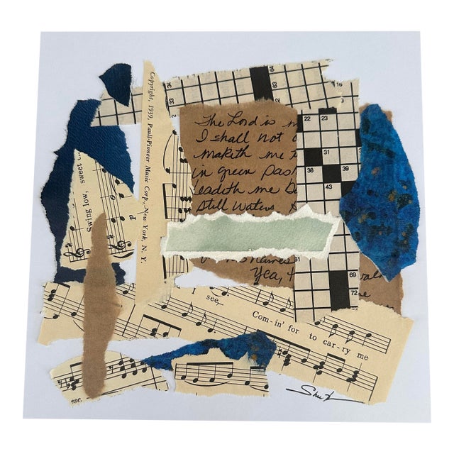 “Still Waters” Original Collage by Nancy Smith For Sale