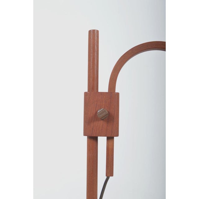Metal Teak Table Lamp from Domus, 1970s For Sale - Image 7 of 8