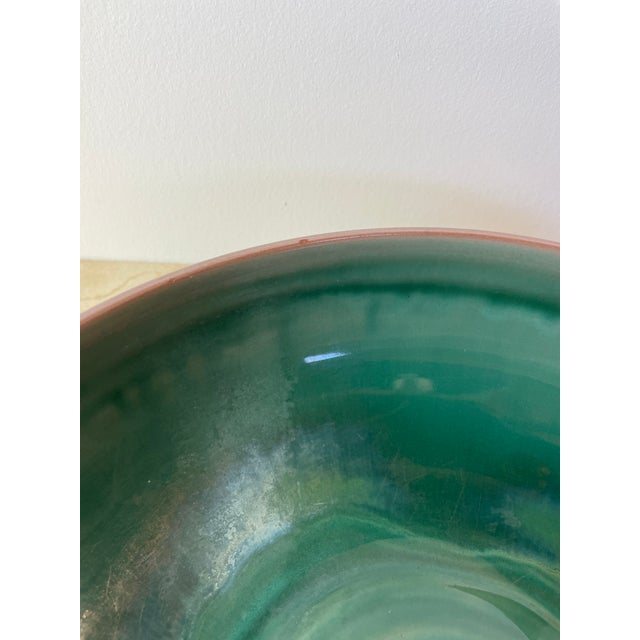 Vintage Stangl Pottery Terra Rose Bowl, Mauve & Turquoise Swirl, Trenton Nj For Sale In Seattle - Image 6 of 9