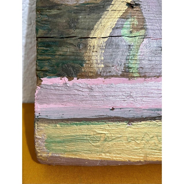 1960s Edward Avedisian, Mod Abstract Expressionist Modernist Oil Painting Edward Avedisian Color Figure For Sale - Image 5 of 9