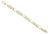 9MM Classic Figaro Bracelet/Anklet 14k Yellow Gold For Sale