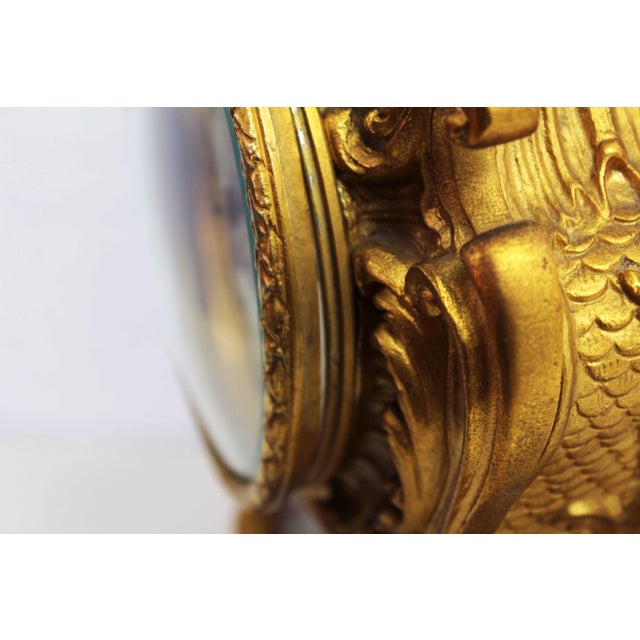 Clock in Bronze and Cloisonné Enamels, 1940s For Sale - Image 18 of 18