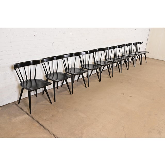 Mid-Century Modern Paul McCobb Planner Group Mid-Century Modern Spindle Back Dining Chairs, Set of Ten For Sale - Image 3 of 13