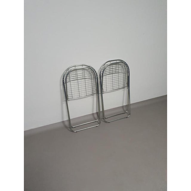 Metal Åland Folding Chairs by Niels Gammelgaard for Ikea, 1970s, Set of 2 For Sale - Image 13 of 14