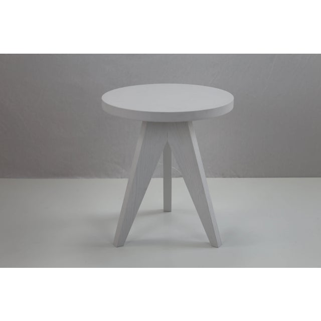 Lollipop Side Table in White by Dejan Stanojevic for ASTALfurniture For Sale - Image 6 of 6