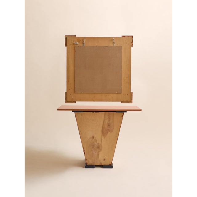 1950s Art Deco Revival Console and Mirror Set in the Style of Donald Deskey For Sale In Chicago - Image 6 of 11