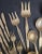 Mid-Century Modern Vintage Nickel Bronze 54 Piece Flatware Set - For Sale - Image 3 of 12