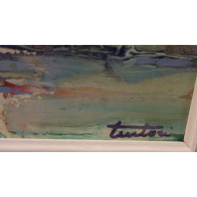 Bruno Tintori, Houses in Versilia, 1975, Oil Painting, Framed For Sale - Image 6 of 13