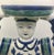 Blue Mid 20th Century Chinese Figurine Man Holding Plate For Sale - Image 8 of 12