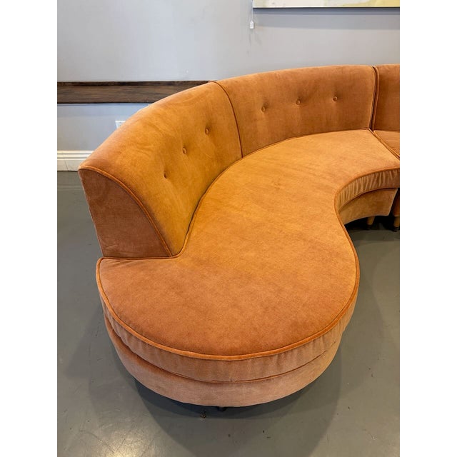 1950's Peach Sectional For Sale - Image 4 of 12