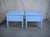 Transitional 1970s Transitional End Tables by Thomasville in Blue a Pair - Newly Painted For Sale - Image 3 of 11
