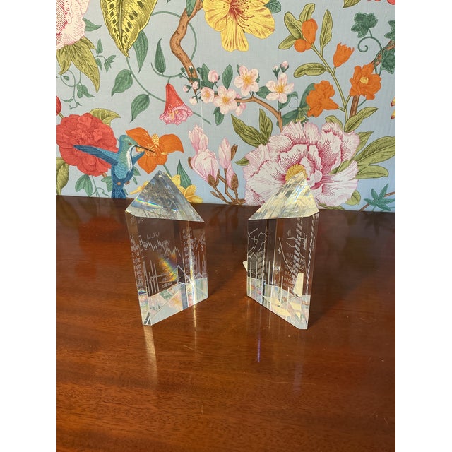 Stuben Mid 20th Century Wall Street by Steuben - a Pair For Sale - Image 4 of 4