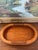 Vintage Mid-Century Modern Oval Wood Tray With Laminated Joinery and Raised Base. For Sale In Seattle - Image 6 of 10