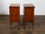 Brown Pair of Italian Neoclassical 1800s Walnut Bedside Tables with Marquetry Décor For Sale - Image 8 of 12