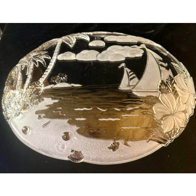 1980s Mikasa Santa Cruz Crystal Large Platter For Sale - Image 12 of 12