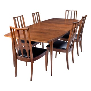 1960s Restored Expanding Broyhill Brasilia Mid-Century Modern Dining Set For Sale