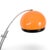 Orange Mid-Century Space Age Orange Floor Arc Lamp, 1970s For Sale - Image 8 of 12