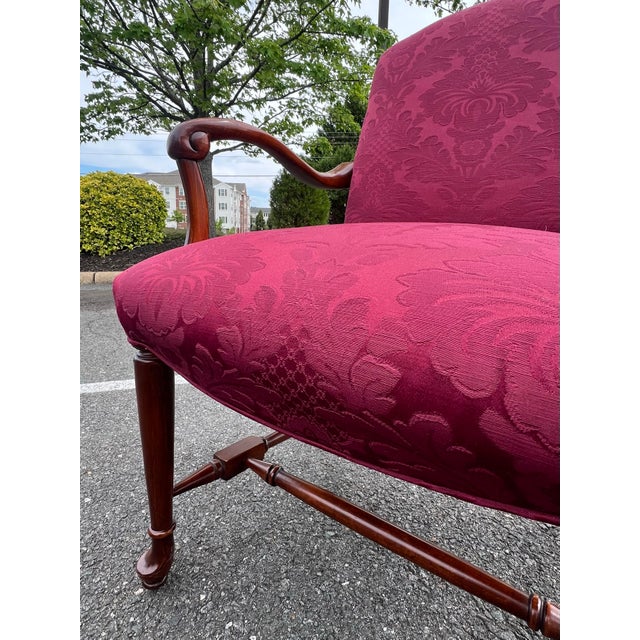 Wood Vintage Georgian Style Mahogany Gainsborough Chairs - A Pair For Sale - Image 7 of 9