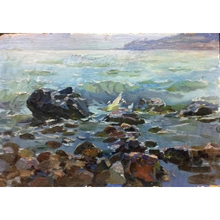 1970s Oil Painting Sea Breeze Filippov z.i. For Sale