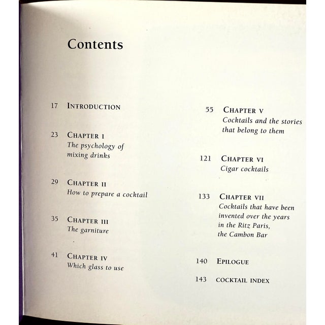 Paper The Cocktails of the Ritz Paris, Bar Hemingway by Colin Peter Field 2003, 1st English Edition Hardcover Book For Sale - Image 7 of 16