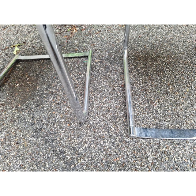 Model 920 Chairs in Chrome and Black Leather by Carlo Bartoli for T70, 1970s, Set of 6 For Sale - Image 16 of 18