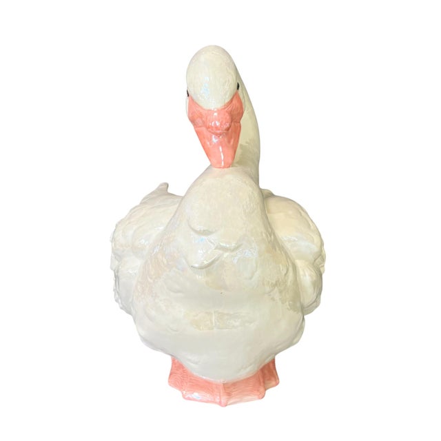 Vintage Ceramic Swan Jardinière For Sale - Image 6 of 12