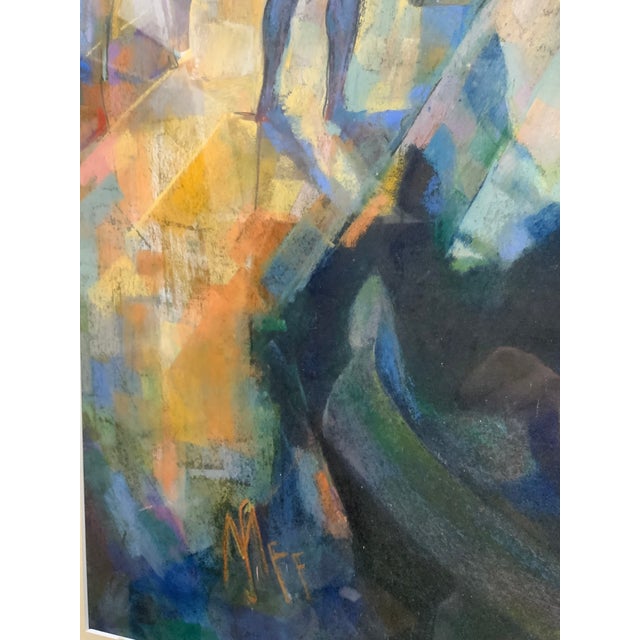 1960s Vintage Pastel and Charcoal Drawing of a Nude For Sale - Image 5 of 13