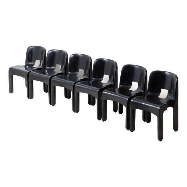 Universale Chairs by Joe Colombo for Kartell, 1960s, Set of 6 For Sale
