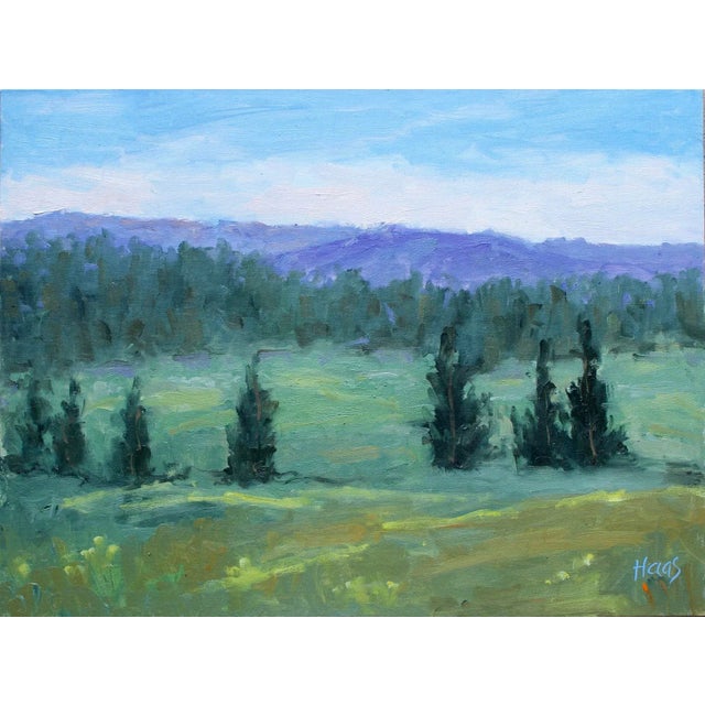 Tahoe Meadows, Contemporary Landscape Oil Painting For Sale