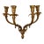 Early 20th Century Rococo Revival Four-Arm Gilt Metal Candle Wall Sconce For Sale