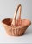 Wood Vintage Wicker Gathering Basket For Sale - Image 7 of 12