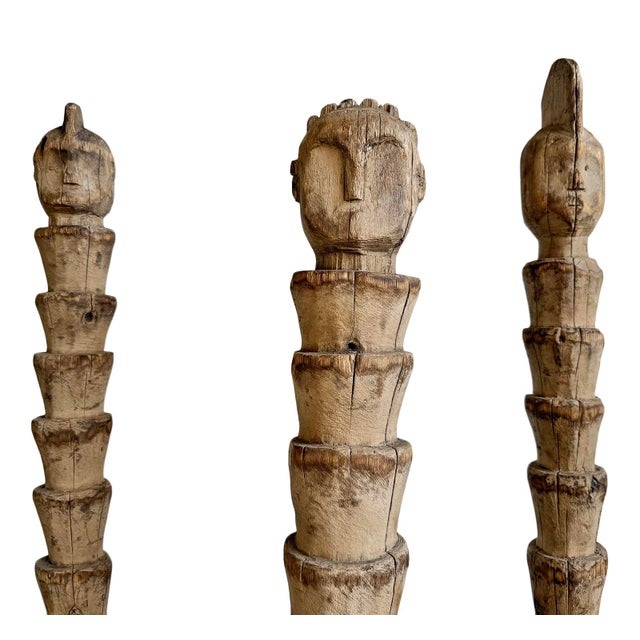 Antique African Dinka Property Post Sculpture on Stand For Sale - Image 11 of 12