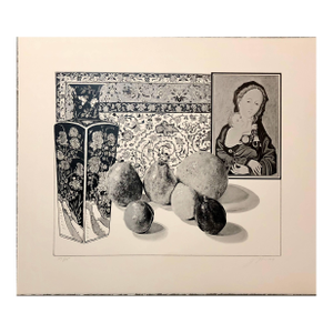 Josef Levi, Still Life With German Master Pop Art Serigraph Hand Signed