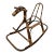 1960s Italian Bent Bamboo & Rattan Rocking Horse Attributed to Franco Albini For Sale