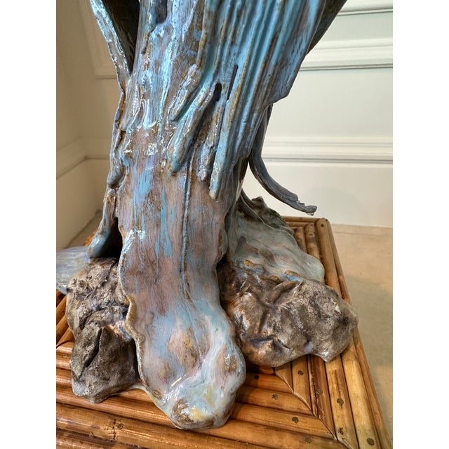 Vintage Signed 1970’s Ceramic Brutalist Sculpture For Sale - Image 13 of 17