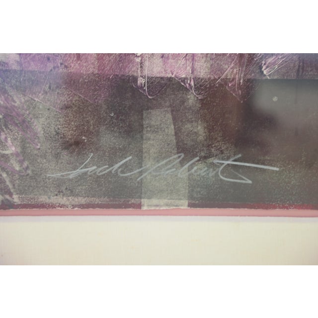 Jack Roberts “Bruxelles” 1980s Lithographic Monotype on BFK Rives Paper With Artist-Signed Appraisal For Sale - Image 4 of 9