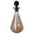 Vintage Pink Glass Bottle with Black Cap, France, 1940 For Sale