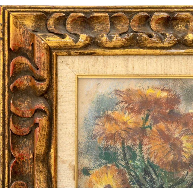 Robert Philipp "Vase of Flowers" Pastel on Paper For Sale In New York - Image 6 of 11