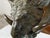 Midcentury Italian Cast Bronze Sculpture of a Ram's Head on Base For Sale - Image 4 of 10