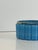 Faceted Turquoise Opaline Glass Ashtray with Gilt Brass Rim, Italy, 1950s For Sale - Image 3 of 10