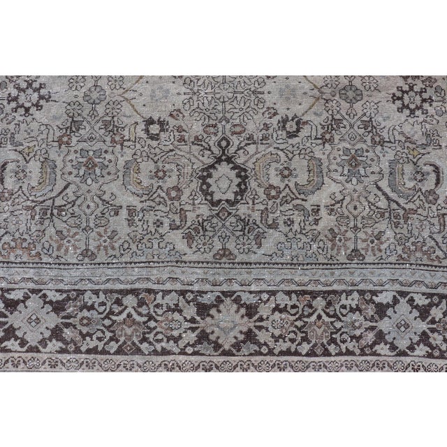 Antique Persian Sultanabad Rug With Classic Allover Pattern 8'0 X 10'10 For Sale - Image 9 of 12