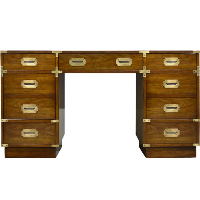 Mid Century Campaign Desk by Bernhardt Furniture For Sale - Image 15 of 15