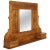 Art Nouveau Walnut Wall Mirror with Shelf & Two Drawers, 1910s For Sale - Image 5 of 5