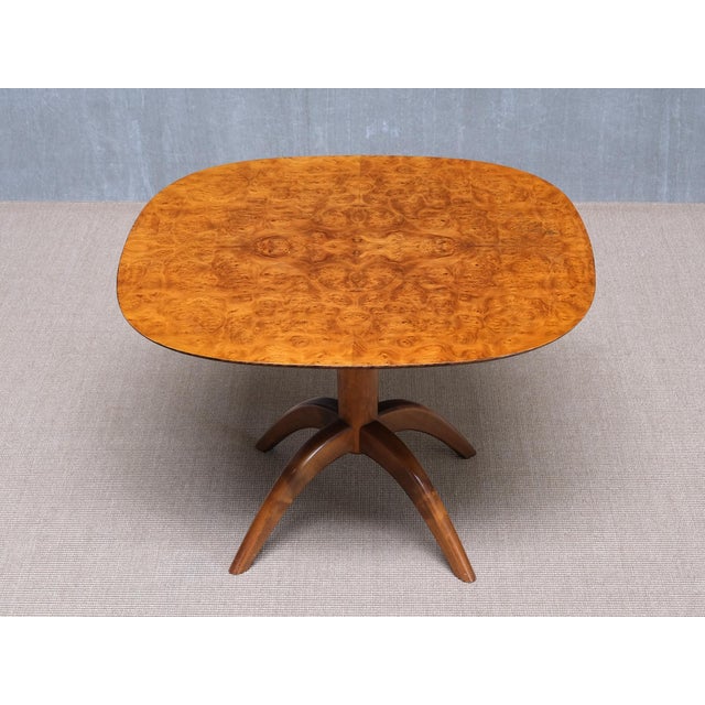 1930s Coffee Table in Burl Wood by Bertil Söderberg for Svensk Hemslöjd, Sweden, 1930s For Sale - Image 5 of 15