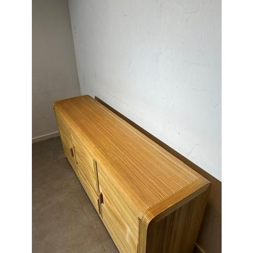 Vintage Bamboo Sideboard with Drawers For Sale - Image 3 of 6