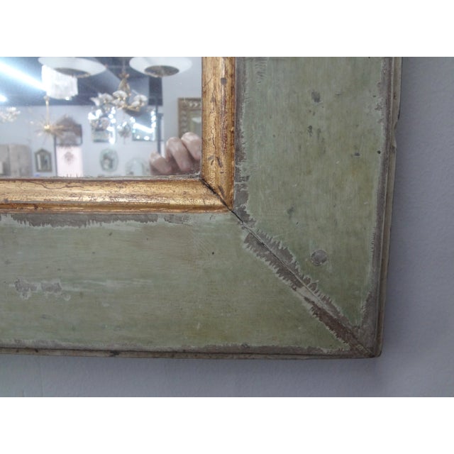 French 18th Century French Louis XVI Boiserie Trumeau Mirror For Sale - Image 3 of 8