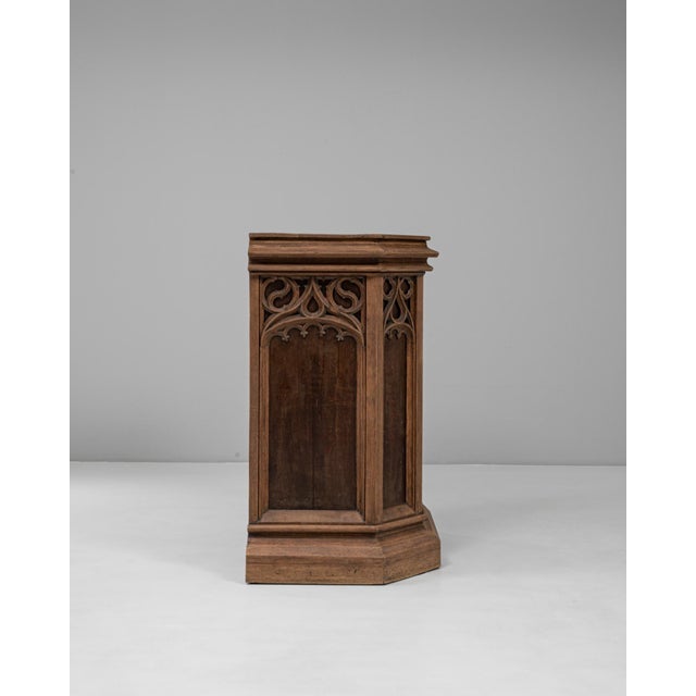 1928 French Gothic Revival Wooden Pulpit For Sale - Image 18 of 18